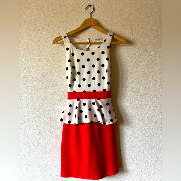 a'gaci | Dresses | Agaci Pink Polka Dot Pinup Dress | Poshmark
